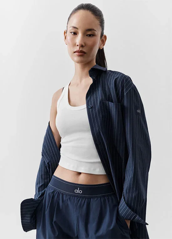Pinstripe Daylight Button Down Long Sleeve
