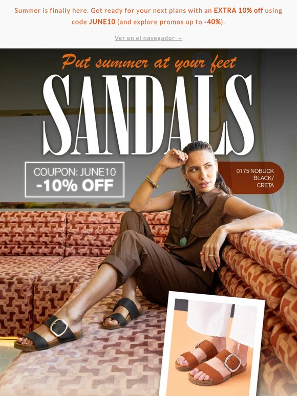 ⚡ Heading for sunny plans: Your -10% coupon inside!