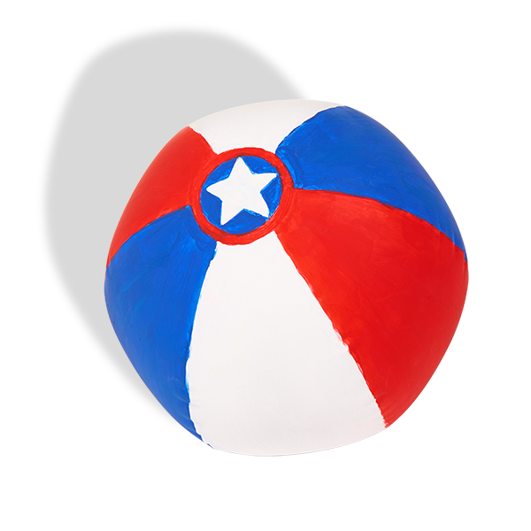 Colorations® 4th of July Kick-Off Celebration Beach Ball Craft Kit - Makes 12 Crafts