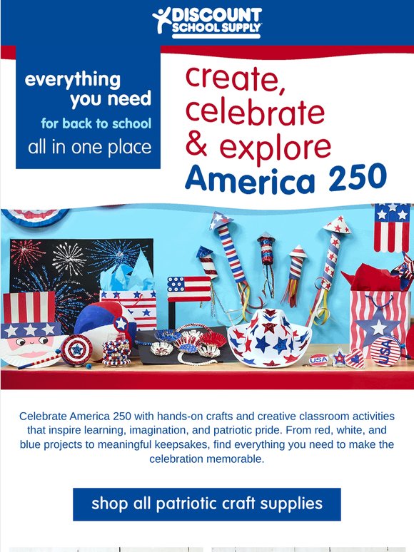 Red, white and blue crafts are here!