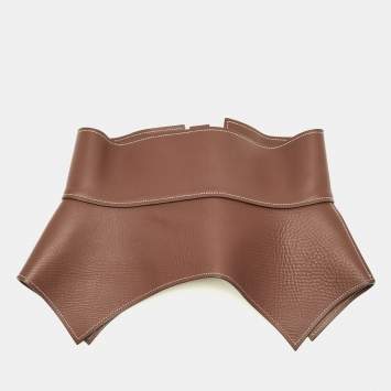 Obi S Waist Belt Brown Leather