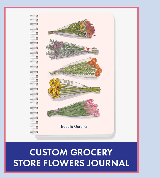 Grocery Store Flowers Journal