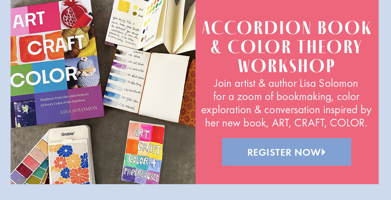Virtual Workshop: Accordion Book and Color Theory with Lisa Solomon