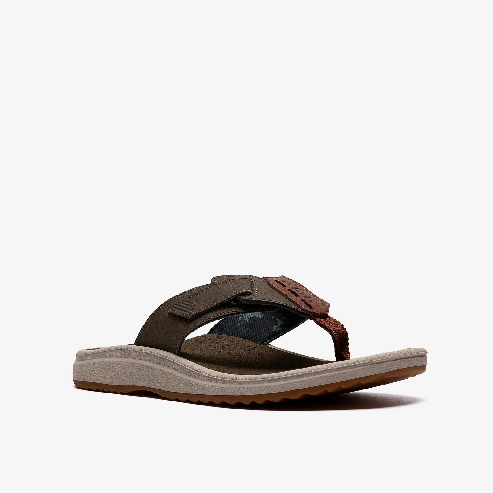 Shop Men's Breeze Flip Flops Green Combination
