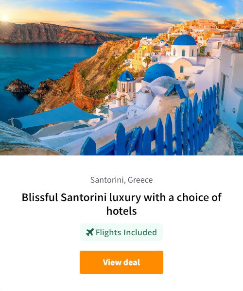 Blissful Santorini luxury with a choice of hotels