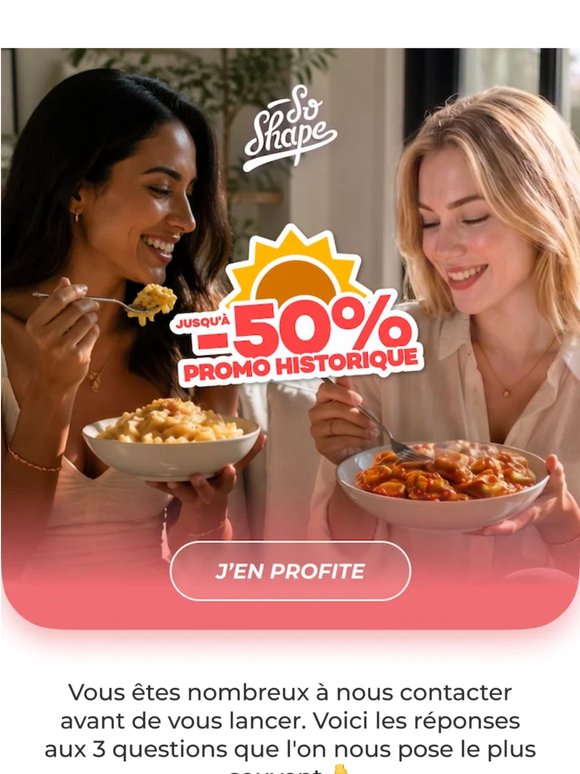 Jusqu’à -50% sur le site 🤩
