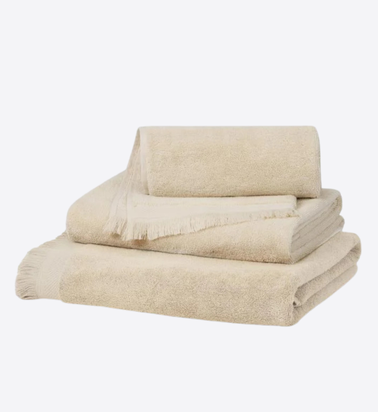 Birch Fringe Edge Cotton Towels