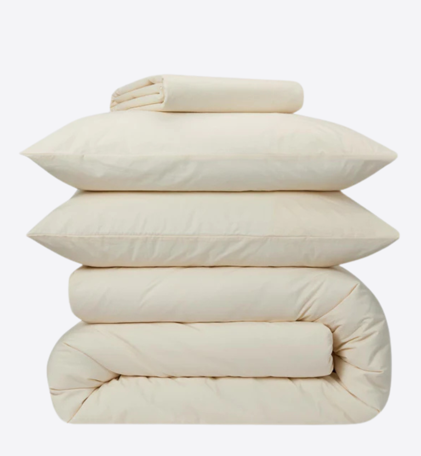 Pearl Linen Blend Duvet Cover