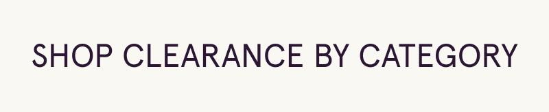 Shop clearance by category