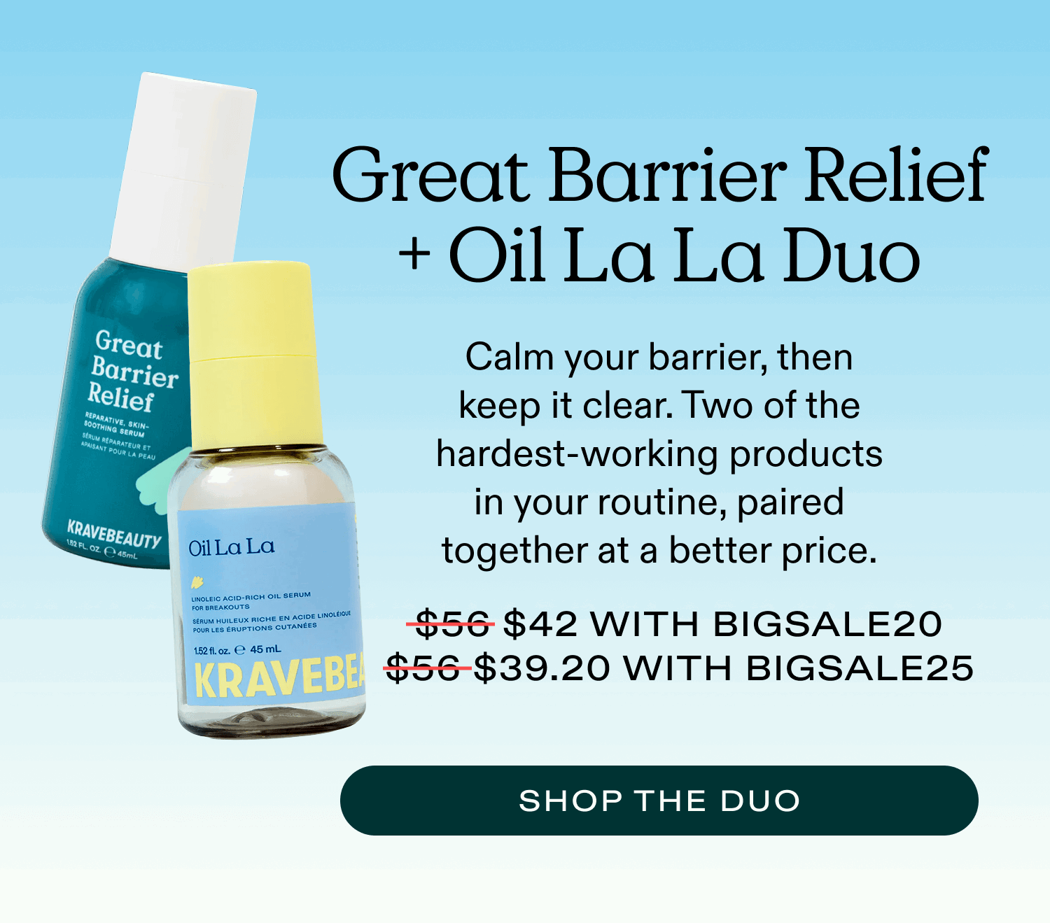 THE Duo! Great Barrier Relief + Oil La La Save even more