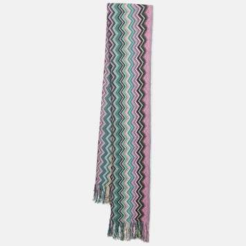 Multicolor Zig Zag Print Fring
