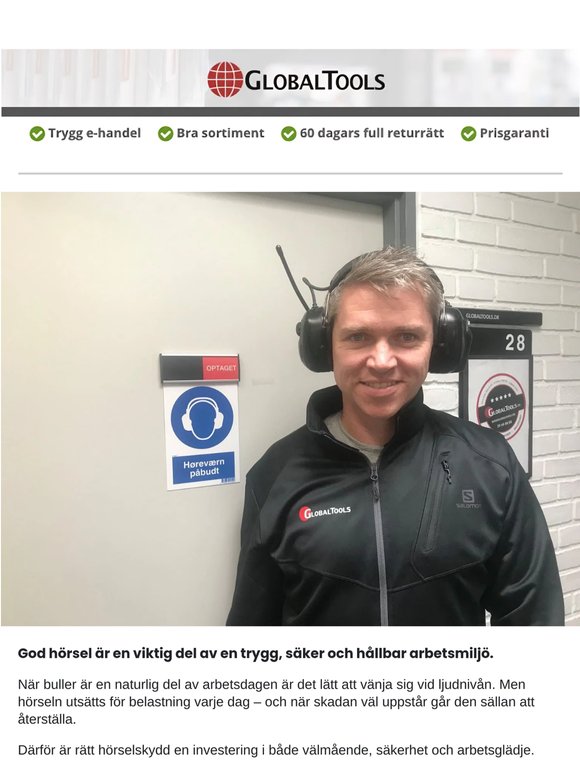 Ta hand om hörseln – varje arbetsdag