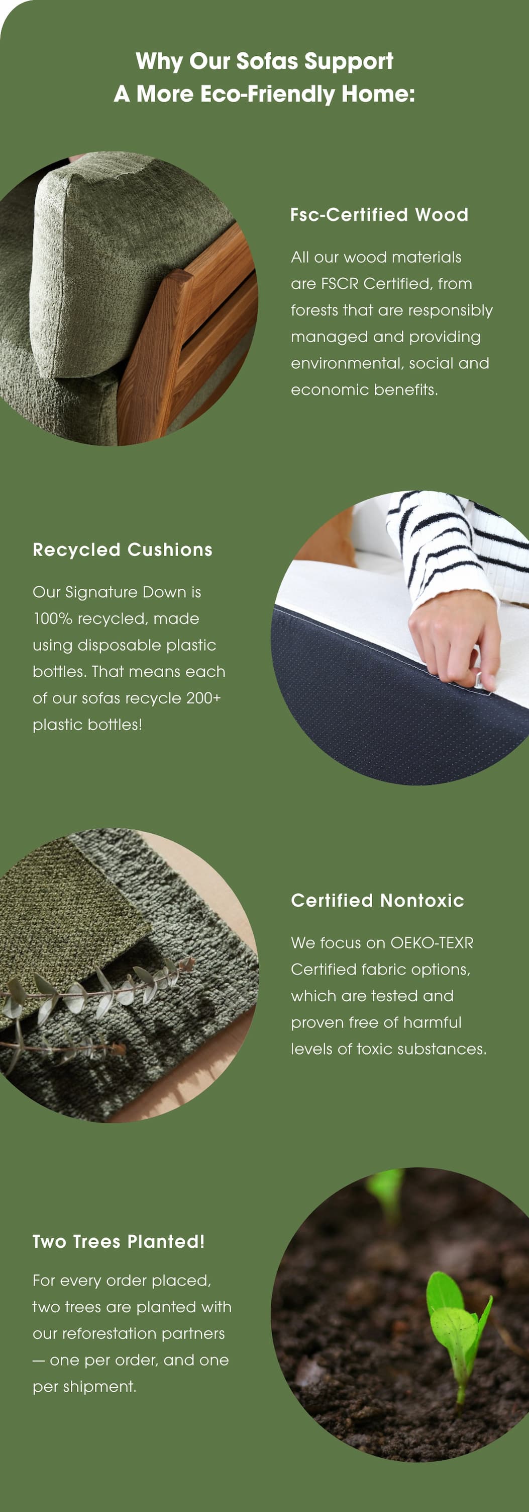 Why our sofas support a more eco-friendly home