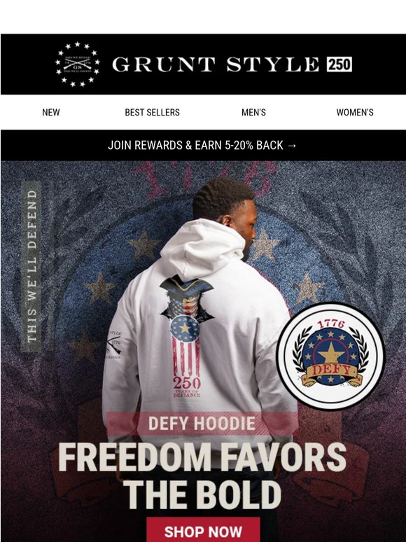 Freedom Favors The Bold 🦅