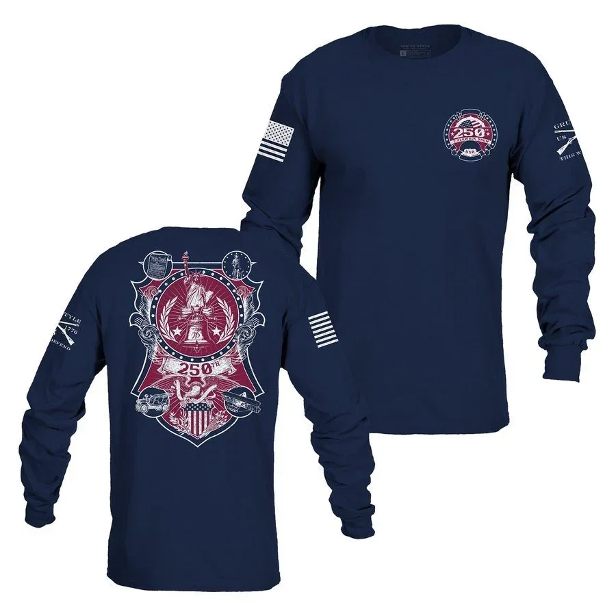 Image of 250th Commemorative Long Sleeve - Navy