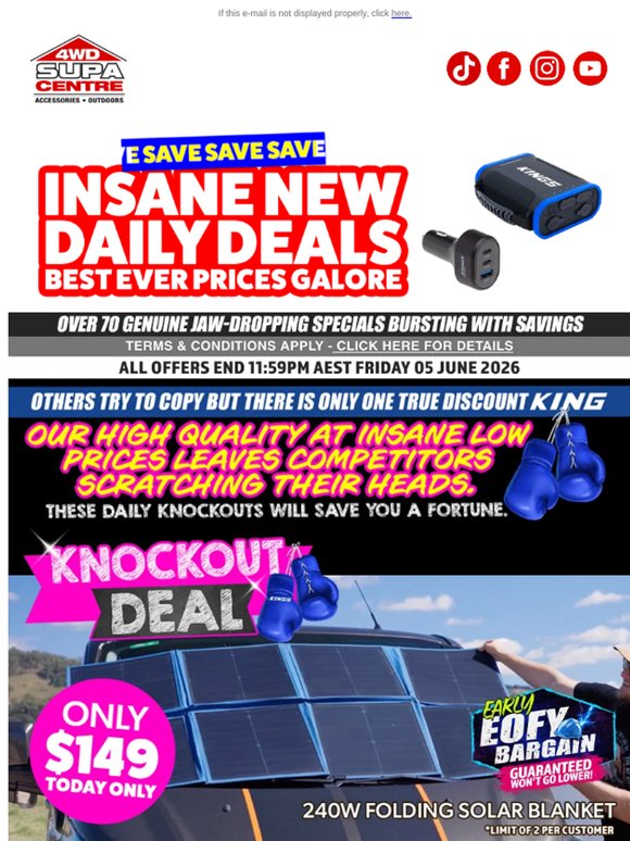 📢 Save Save Save 🤑 Insane NEW DAILY DEALS 🤩 Best Ever Prices Galore 🤯
