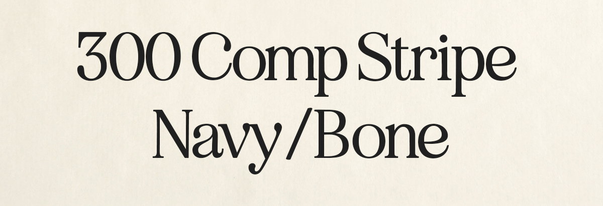 300 Comp Stripe - Navy/Bone