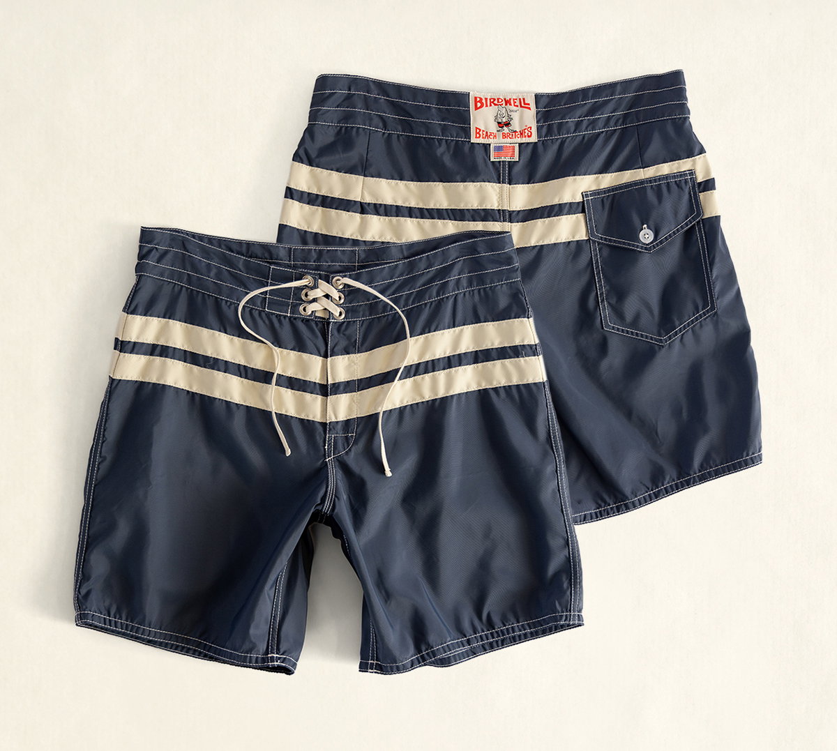 300 Comp Stripe - Navy/Bone