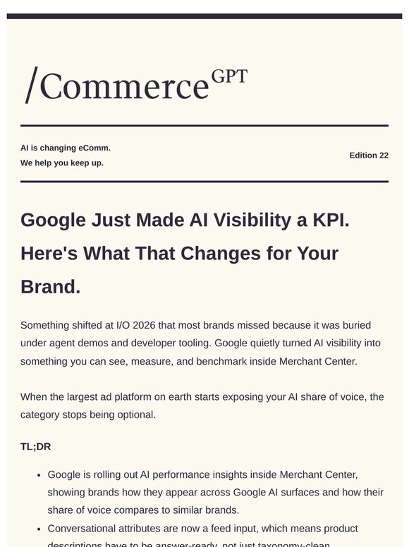 The Newest From Google IO (It will impact you)