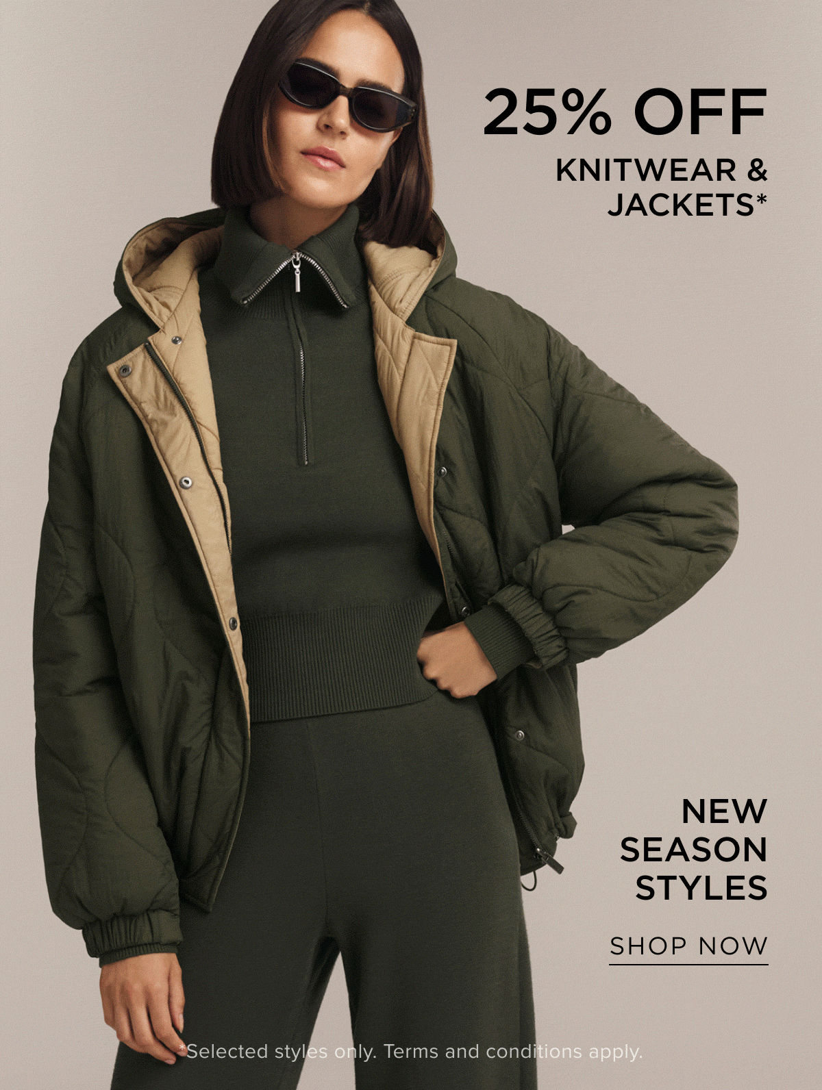 25% Off Knitwear & Jackets. Shop Now.