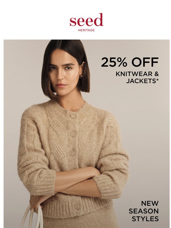 25% Off Knitwear & Jackets | Shop Now