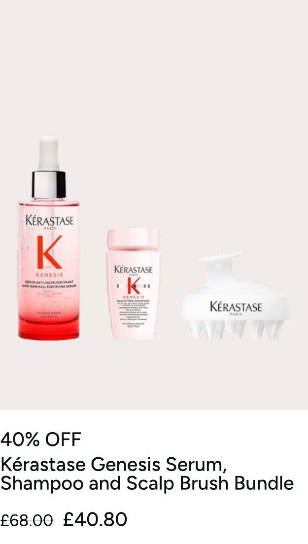 Kérastase Genesis Serum Anti-Chute Fortifiant Serum 90ml with Mini Deluxe Genesis Shampoo 30ml & Scalp Brush
