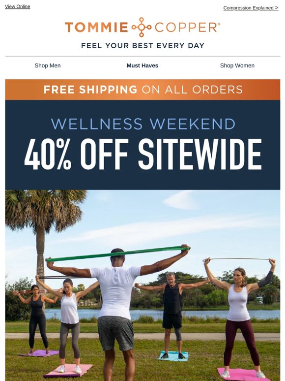 It's Wellness Weekend! 40% off Everything