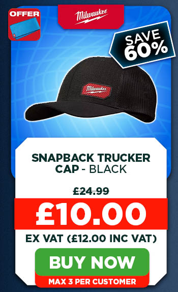 Milwaukee Snapback Trucker Cap - Black