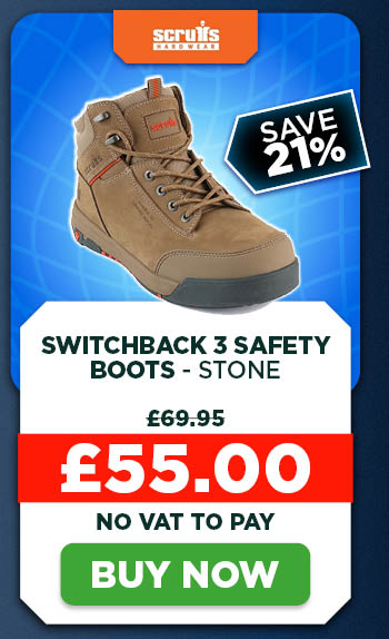 Scruffs Switchback 3 Safety Boots - Stone