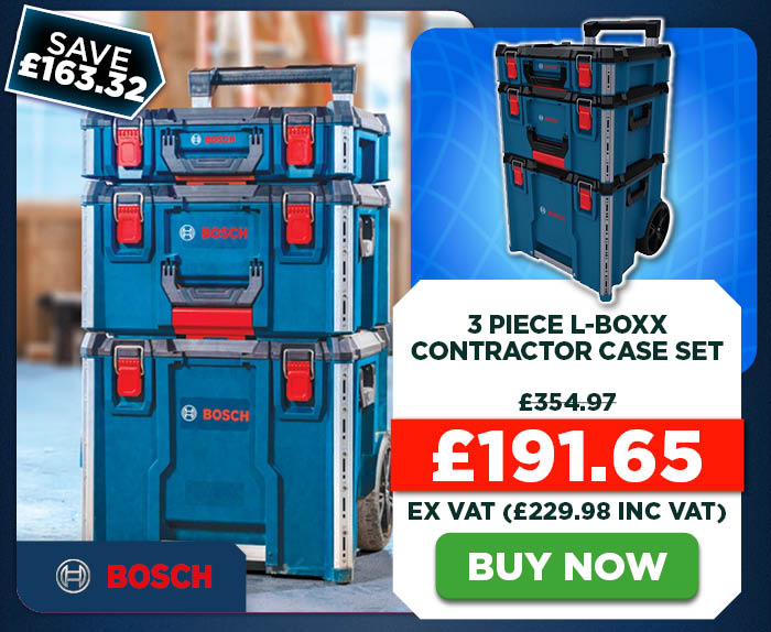 Bosch 3 Piece L-BOXX Contractor Case Set