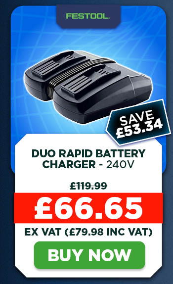 Festool TCL 6 DUO Rapid Battery Charger - 240V