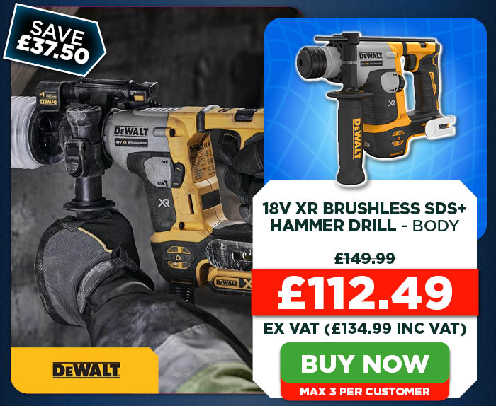 Dewalt DCH172N 18V XR Brushless SDS+ Hammer Drill - Body