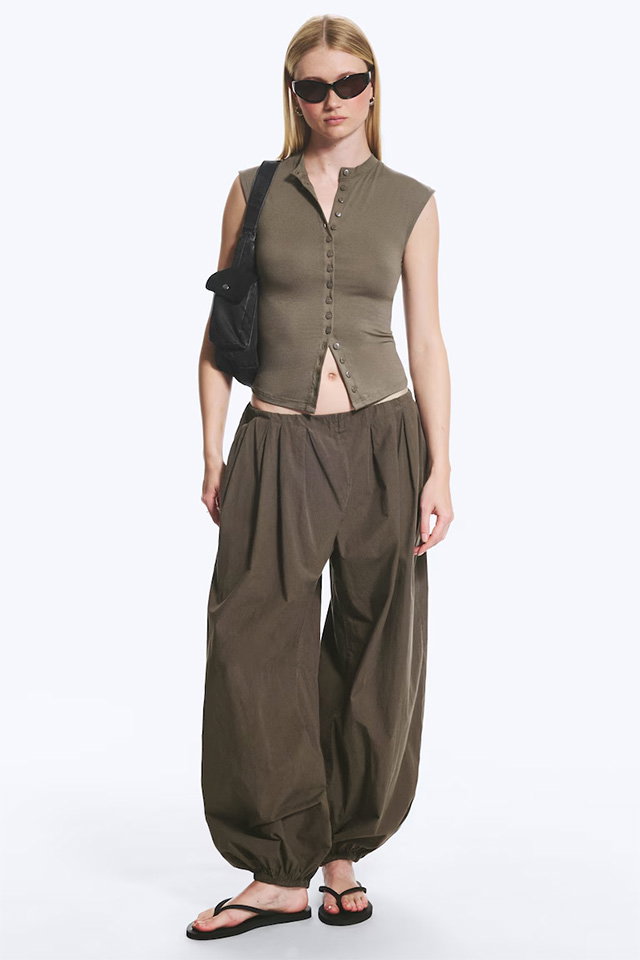 BALLOON COTTON TROUSER