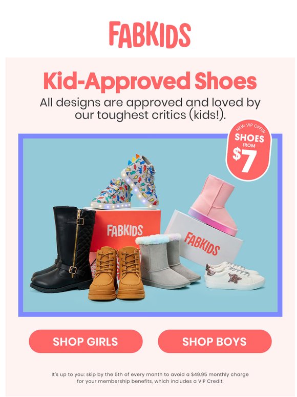 Kid-tested and approved: Shoes from $7