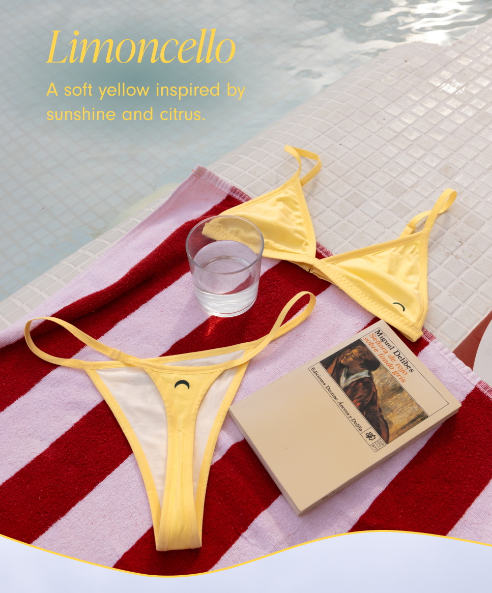 Limoncello: a soft yellow inspired by sunshine and citrus.