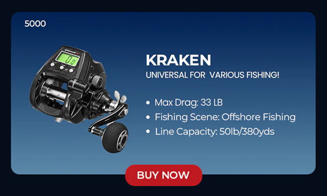 Piscifun® Kraken Electric Big Game Reels Heiko Recommended Fishing Reels