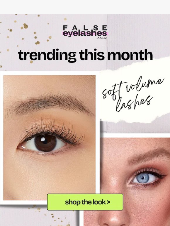 Soft volume lashes are TRENDING 👀
