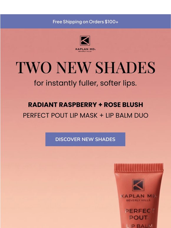 💋 TWO NEW SHADES for fuller, healthier lips: Radiant Raspberry & Rose Blush