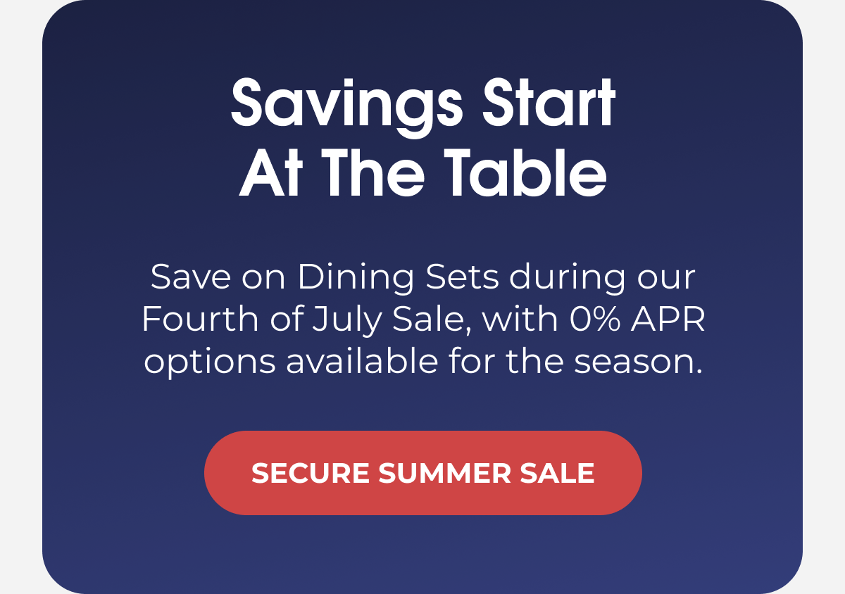 Savings Start At The Table