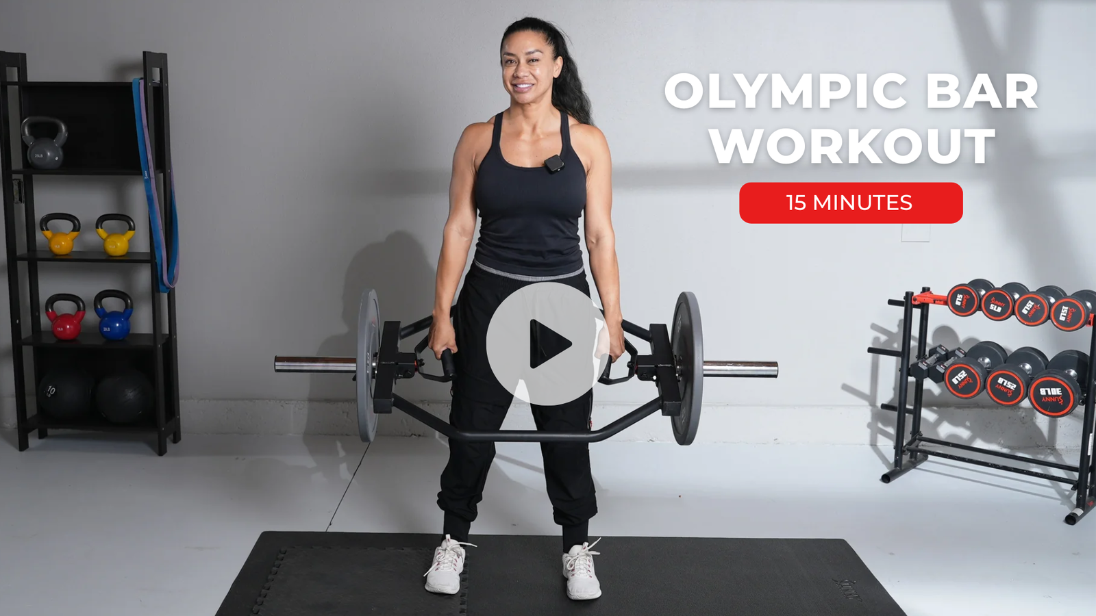 15 minute olympic bar workout