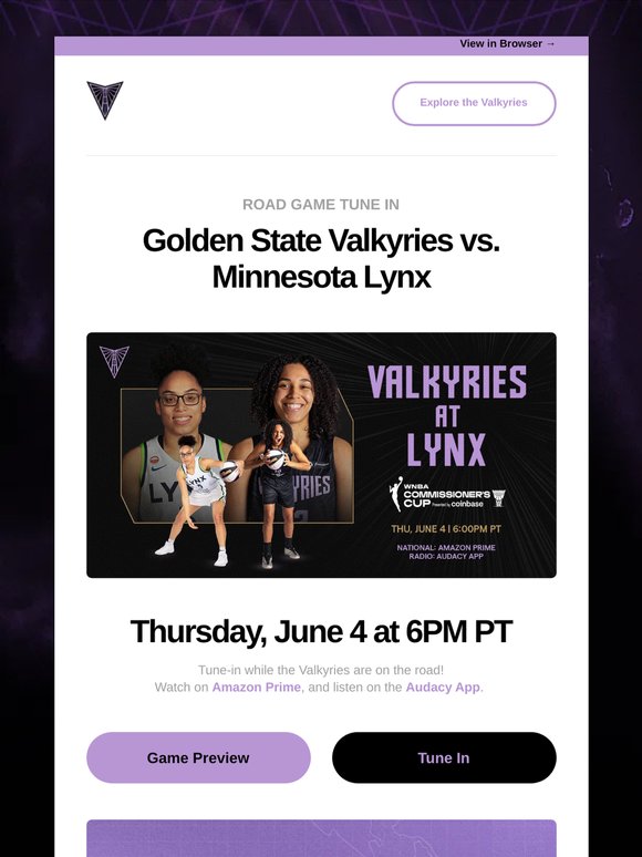 Tune In: Valkyries Take on the Lynx