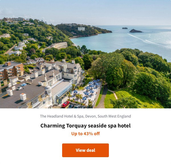 Charming Torquay seaside spa hotel