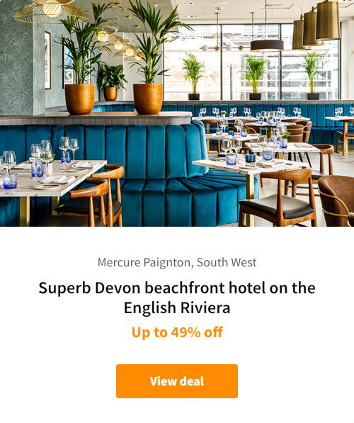 Superb Devon beachfront hotel on the English Riviera