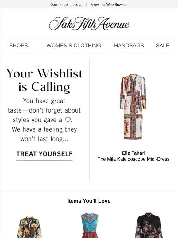 Your favorite style from Elie Tahari is calling