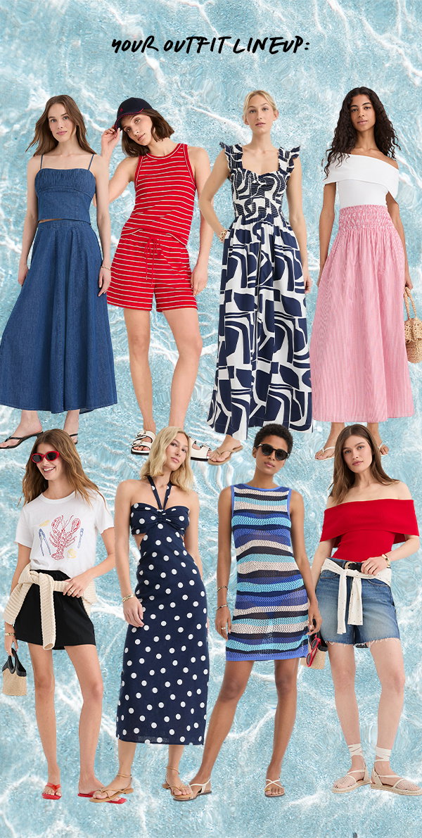 Outfit lineup