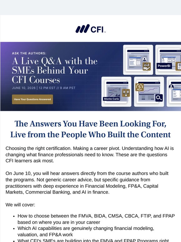 What CFI's Course Authors Actually Wish You Knew