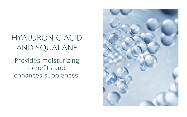 Hyaluronic acid ad squalane
