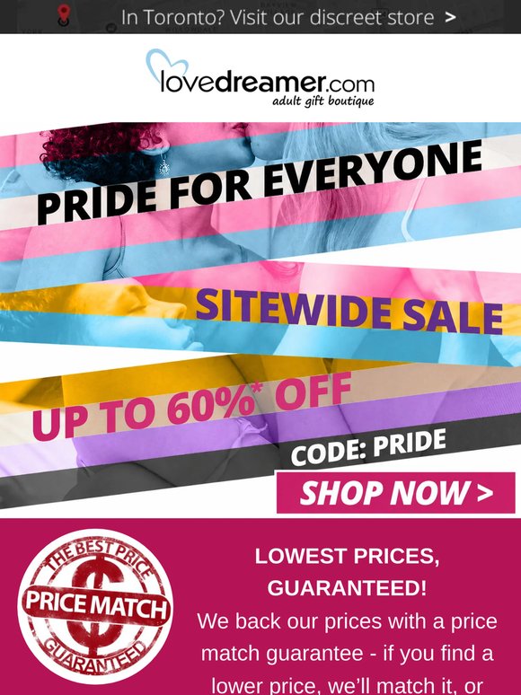 🌈 Pride for Everyone — Up to 60% Off Sitewide