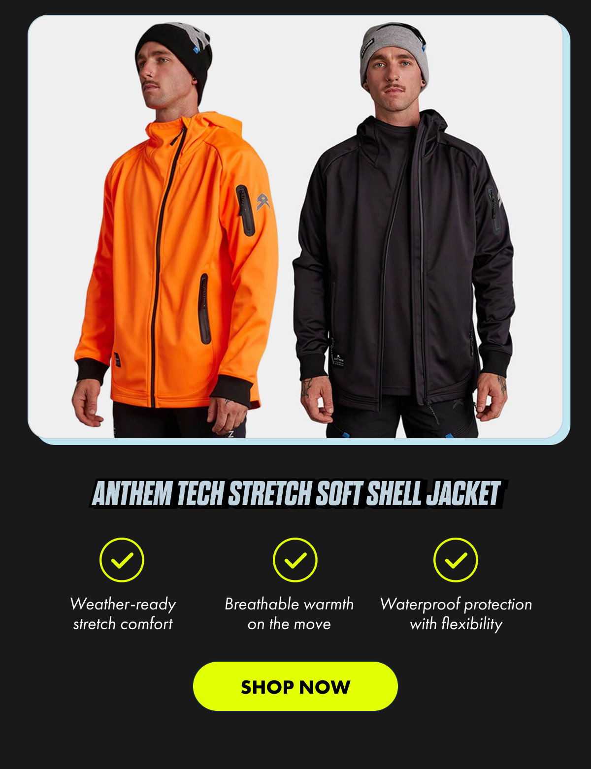 ANTHEM TECH STRETCH SOFT SHELL JACKET | SHOP NOW