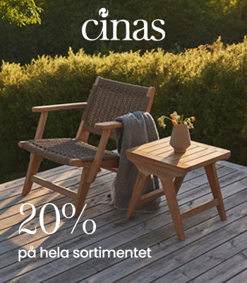 20% på hela sortimentet från varumärket Cinas